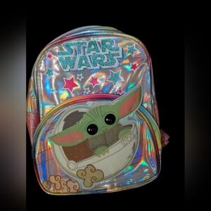 Star Wars Iridescent Backpack with Baby Yoda